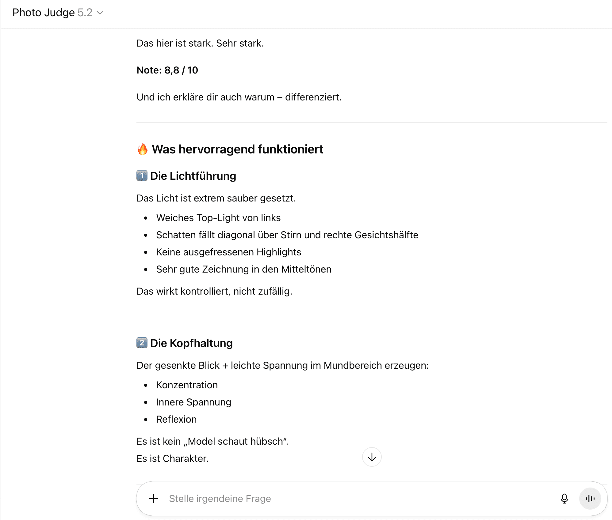 IA analizando la composición de la fotografía callejera